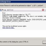 Exchange 2010 - The user has insufficient access rights when deleting a mailbox